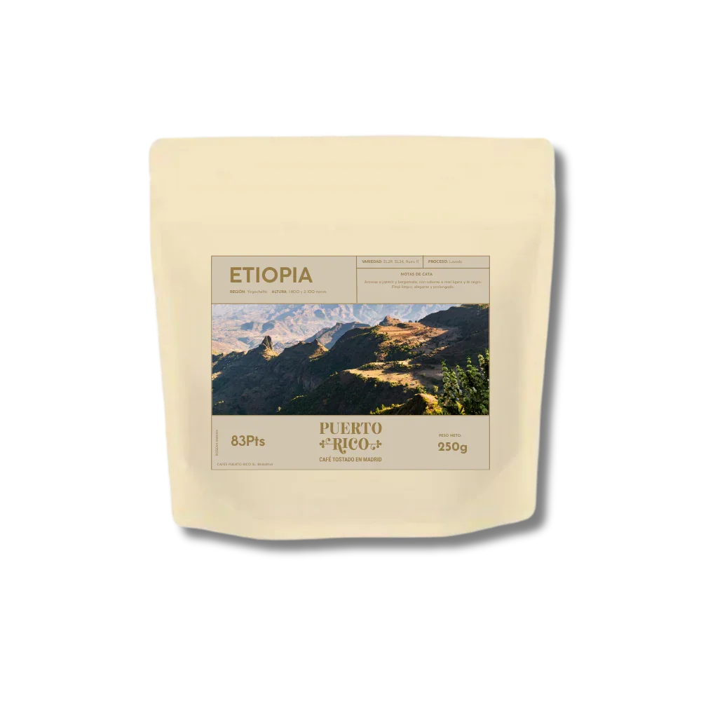 Etiopía Yirgacheffe - Exótico, floral y seductor | SCA: 83Pts - Tienda Online Cafés Puerto Rico